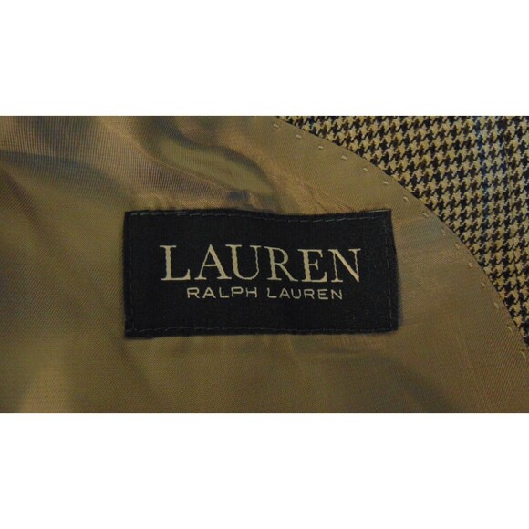 Lauren Ralph Lauren Blazer Sports Coat Mens Size 48L Herringbone 2 Button Career - Picture 6 of 10